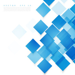 Wall Mural - vector blue squares. abstract background.