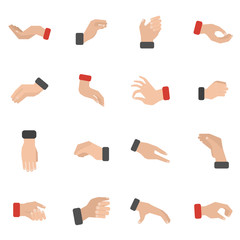 Sticker - Grabbing Hand Icons Set