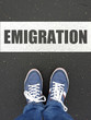 Male sneakers with emigration 