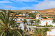 View of Betancuria village and famous cathedral Santa Maria, Fuerteventura, Canary Islands, Spain
