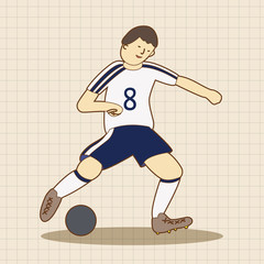 Sport soccer player theme elements vector,eps