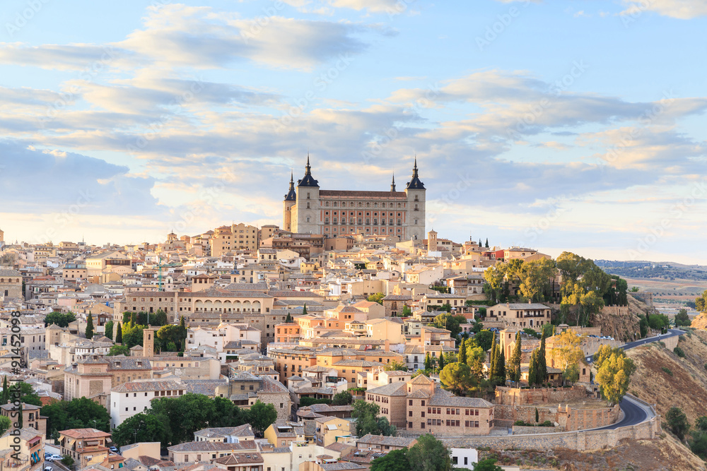 Toledo is capital of province of Toledo near Madrid - obrazy, fototapety, plakaty 