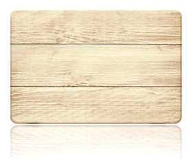 Wall Mural - old weathered scratched wooden signboard, planks and reflection