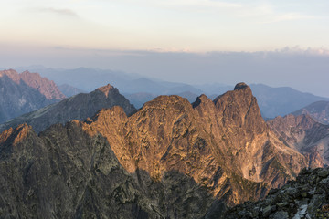  Mieguszowieckie peaks in the morning sun