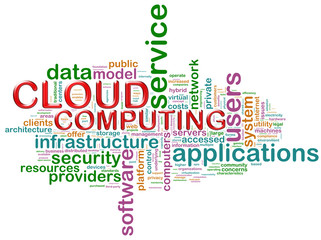 Sticker - Cloud computing word tags