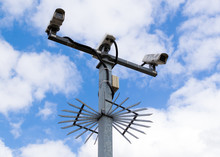 Spiked CCTV Cameras