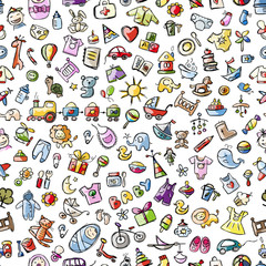 Naklejka na meble Baby seamless pattern for your design