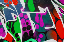 Graffiti Wall Background / Closeup