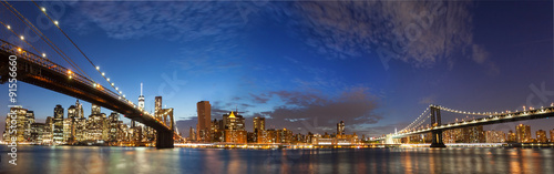 Naklejka dekoracyjna New York City Manhattan skyline panorama