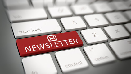 Online newsletter mail concept
