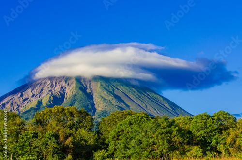 Fotomural Island Ometepe with vulcano in Nicaragua