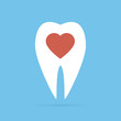 stomatology tooth, heart, brand vector, suitable for medical dental toothcare company, editable vector EPS 10