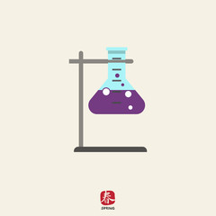 Wall Mural - Laboratory flask