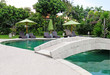 beautiful swimming pool in the tropics Resort