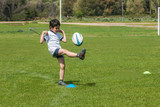 Fototapeta  - Rugbyman child