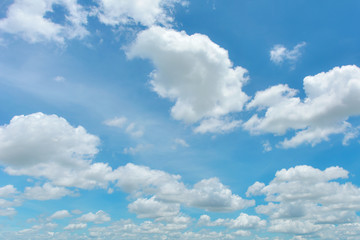 Bright sky and white cloud