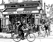 Old Cafe In Paris