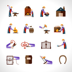 Poster - Blacksmith Icons Set