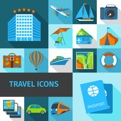 Sticker - Travel Icons Set