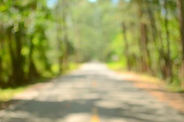 Blur empty country road abstract background.