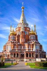 Fototapete - Saint Michael's Cathedral is the main Orthodox church of Udmurti