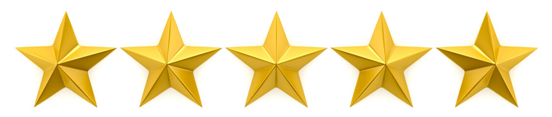 Wall Mural - one to five star review