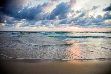 Wall Mural - Cloudy sunset