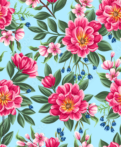 Flower fabrics - the biggest choice