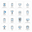 Leinwandbild Motiv Medical & Health Care Icons Set. Flat Design.