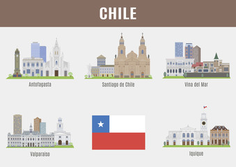 Poster - Cities in Chile.