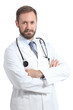 © Antonioguillem - Serious doctor man posing with folded arms
