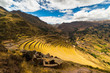Inca's terraces in Pisac, Sacred Valley, Peru