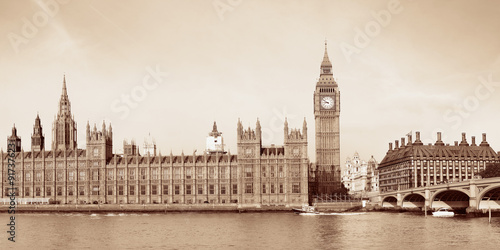 Naklejka nad blat kuchenny London skyline