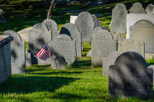 Historic Cemetery In Boston, Massachusetts.