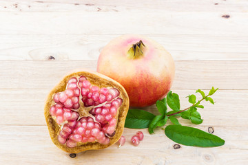 Wall Mural - Ripe pomegranate fruit.