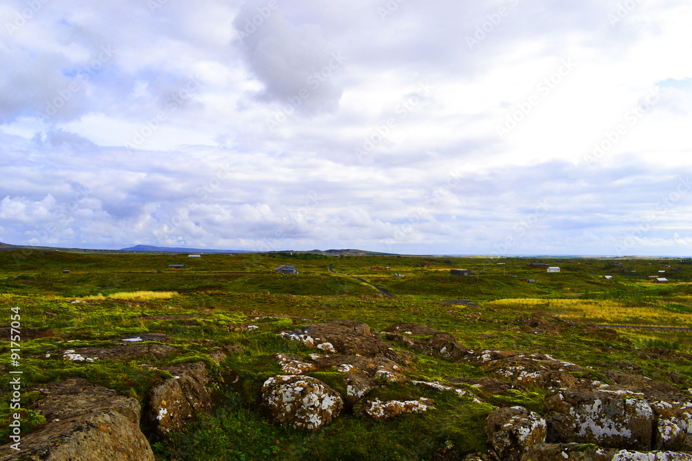 Krajobraz Islandzki - obrazy, fototapety, plakaty 