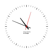 Clock Image On White Background