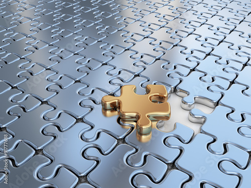 Metallic music note 3D. Music composition. Isolated on white