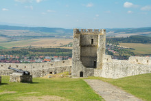 Walls Of Ruined Medieval Castle