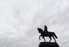 George Washington Statue At Boston Public Garden, Boston, Massachusetts, USA