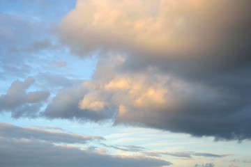 Wall Mural - Clouds at sunset.