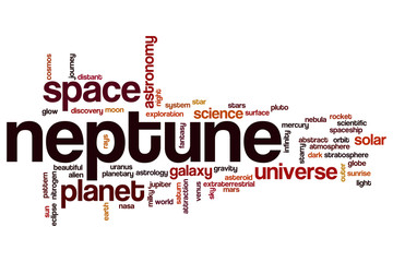 Wall Mural - neptune word cloud concept