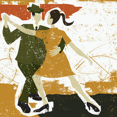 Poster - Two Tango Dancers