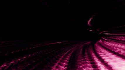 Wall Mural - Vortex 013: A vortex tunnel of streaming strands of red light (Video Loop).