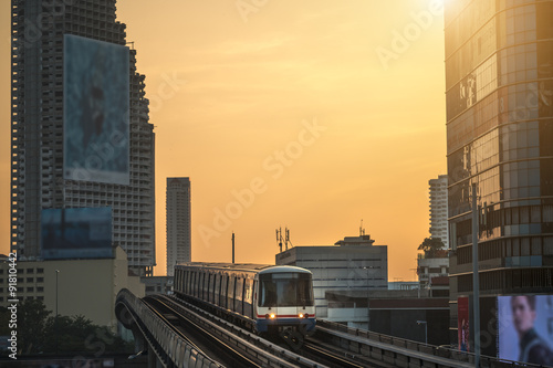 Fotografía Modern train at bangkok,thailand