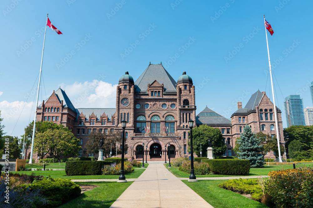 Legislative Assembly of Ontario in Toronto, Canada - obrazy, fototapety, plakaty 