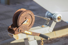 Rusty Pulley To Raise A Trailer Boats