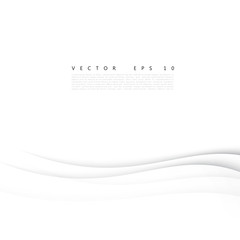 Wall Mural - vector white of wavy banner.