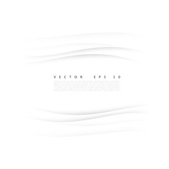 Wall Mural - Vector white of wavy banner. 
