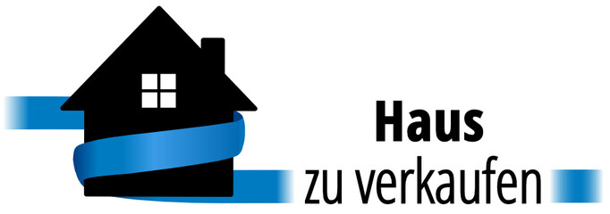 Sticker - Haus zu verkaufen